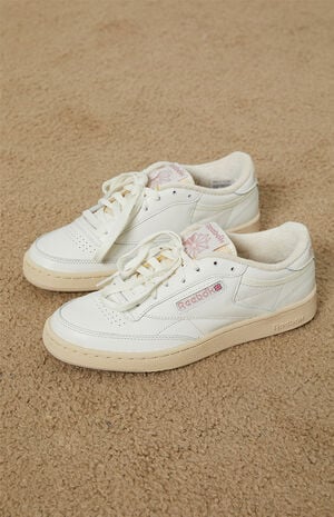 Reebok White & Pink Club C Shoes |