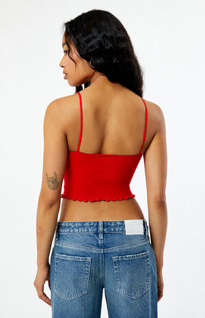 Krissy Seamless Bow Trim Tank Top image number 4