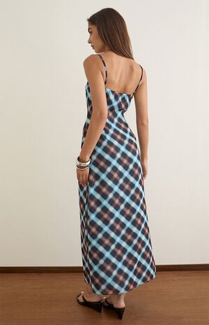Bianna Plaid Maxi Dress image number 4
