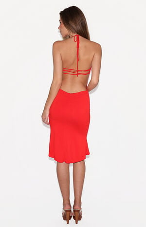 Eve Halter Neck Midi Dress image number 3