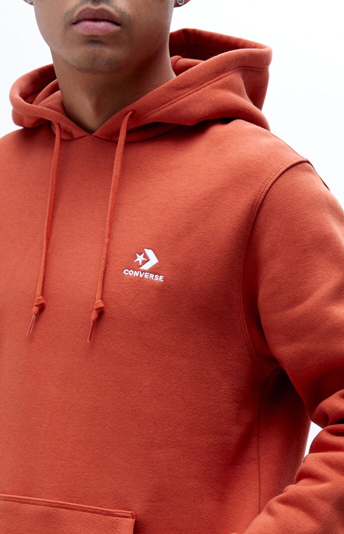 Burnt Orange Star Chevron Hoodie