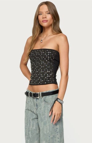 Blanco Studded Grommet Tube Top image number 2