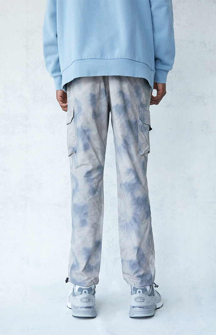 pacsun utility black nylon slim cargo pants