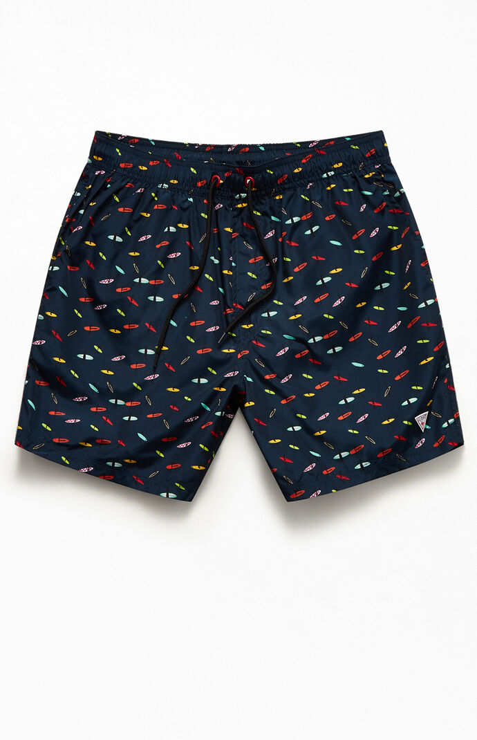Surf Print 16" Swim Trunks
