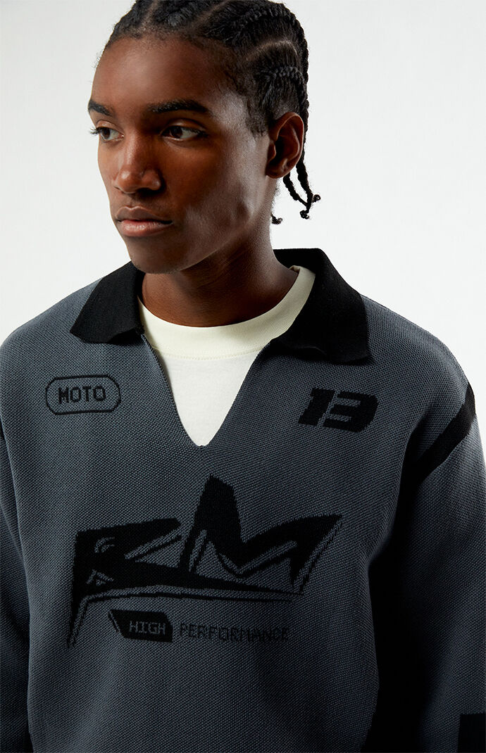 Pacsun Moto Jacquard Polo Sweater