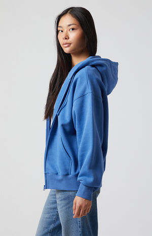 Big LA  Zip Up Oversized Hoodie image number 3
