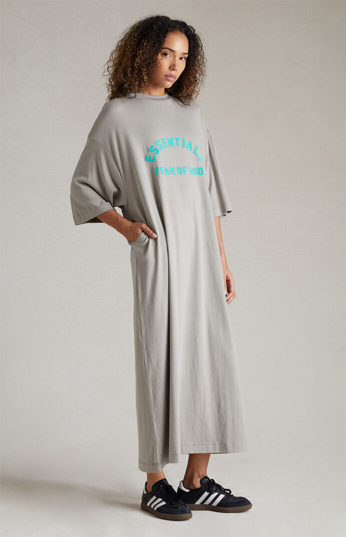 Fear of God Essentials Women s Seal 3 4 Sleeve T Shirt Dress PacSun