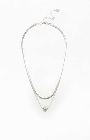 Roxy Heart Layered Necklace image number 1