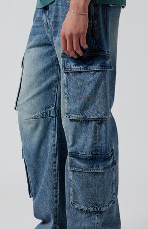 Mason Baggy Barrel Jeans Cargo Dark Indigo image number 3