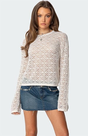 Open Knit Sweater image number 1