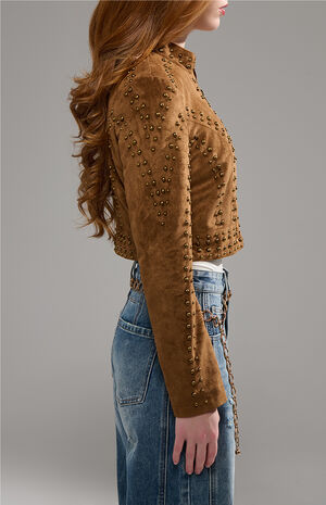 Silza Brown Moto Jacket image number 4