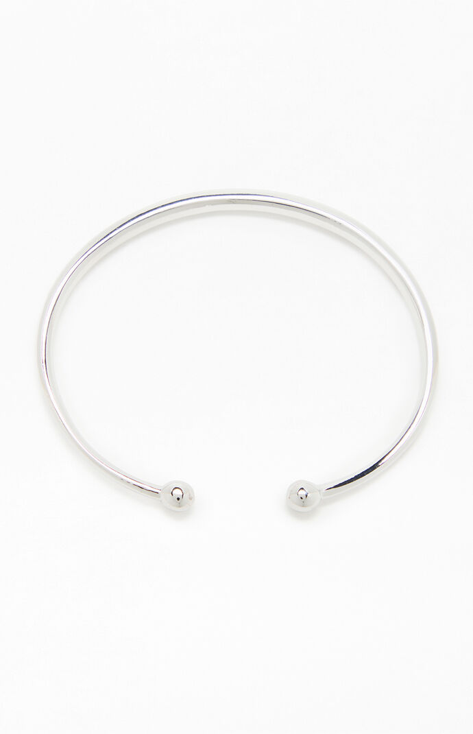 John Galt Silver Bangle Bracelet | Pacsun