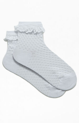 Ruffle Fold Over Ankle Socks image number 2