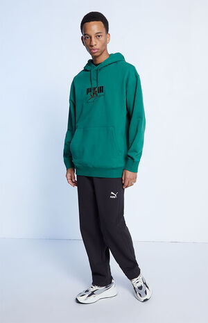 Puma Green Downtown Graphic Hoodie | PacSun