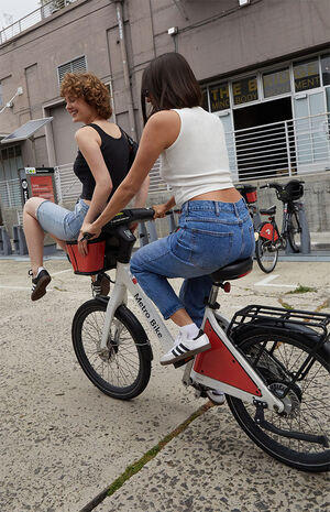 White Electric Circus Cropped Tank Top image number 4