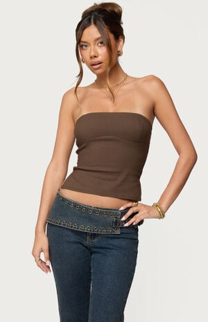 Sade Strapless Side Slit Top image number 1