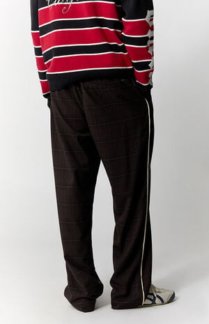 Plaid Drawstring Baggy Trousers image number 4