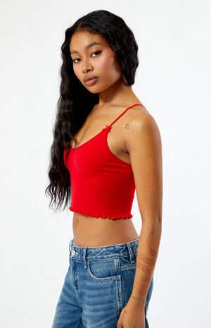 Krissy Seamless Bow Trim Tank Top image number 3