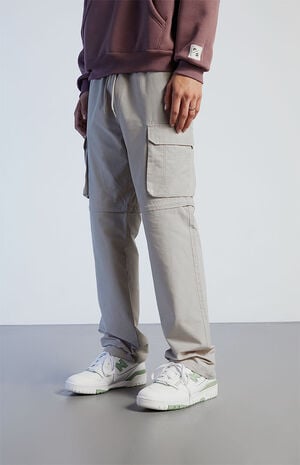 Gray Cargo Zip Off Pants image number 5