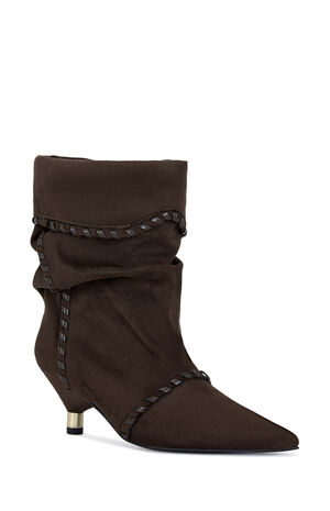 Women's Brown Wink Stiletto Booties image number 2