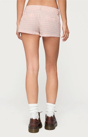 Monty Plaid Micro Shorts image number 3