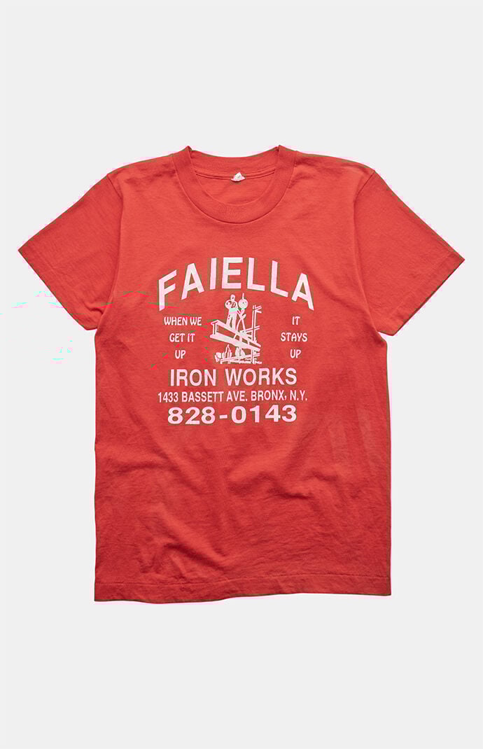 PS VINTAGE 80s Iron Works Bronx NY Graphic T-Shirt