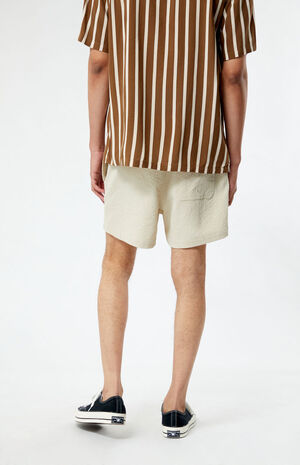 Tan Sail Seersucker 4.5" Swim Trunks image number 4