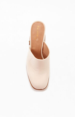 Women's Cream Shay Heeled Mules image number 6