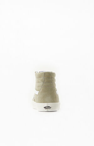 Moss Gray UA Sk8-HI Pig Suede Shoes image number 3