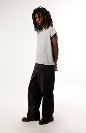 Black Extra Baggy Jeans image number 5