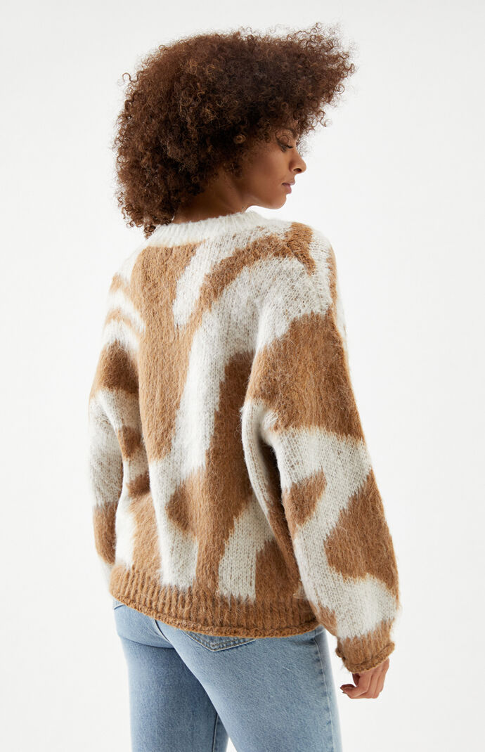 Button Down Pattern Sweater