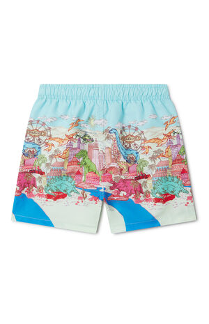 Kids Dino Takeover 5.5" Swim Trunks image number 2