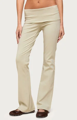 Ivanne Foldover Flared Pants image number 1