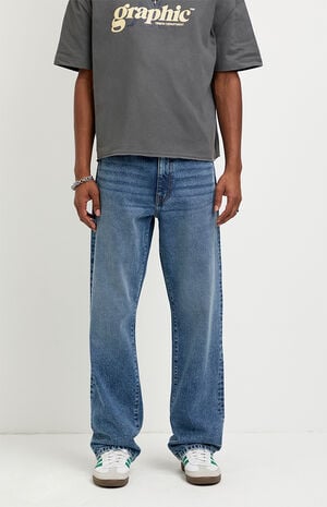 Logan Relaxed Straight Jeans Medium Blue image number 2