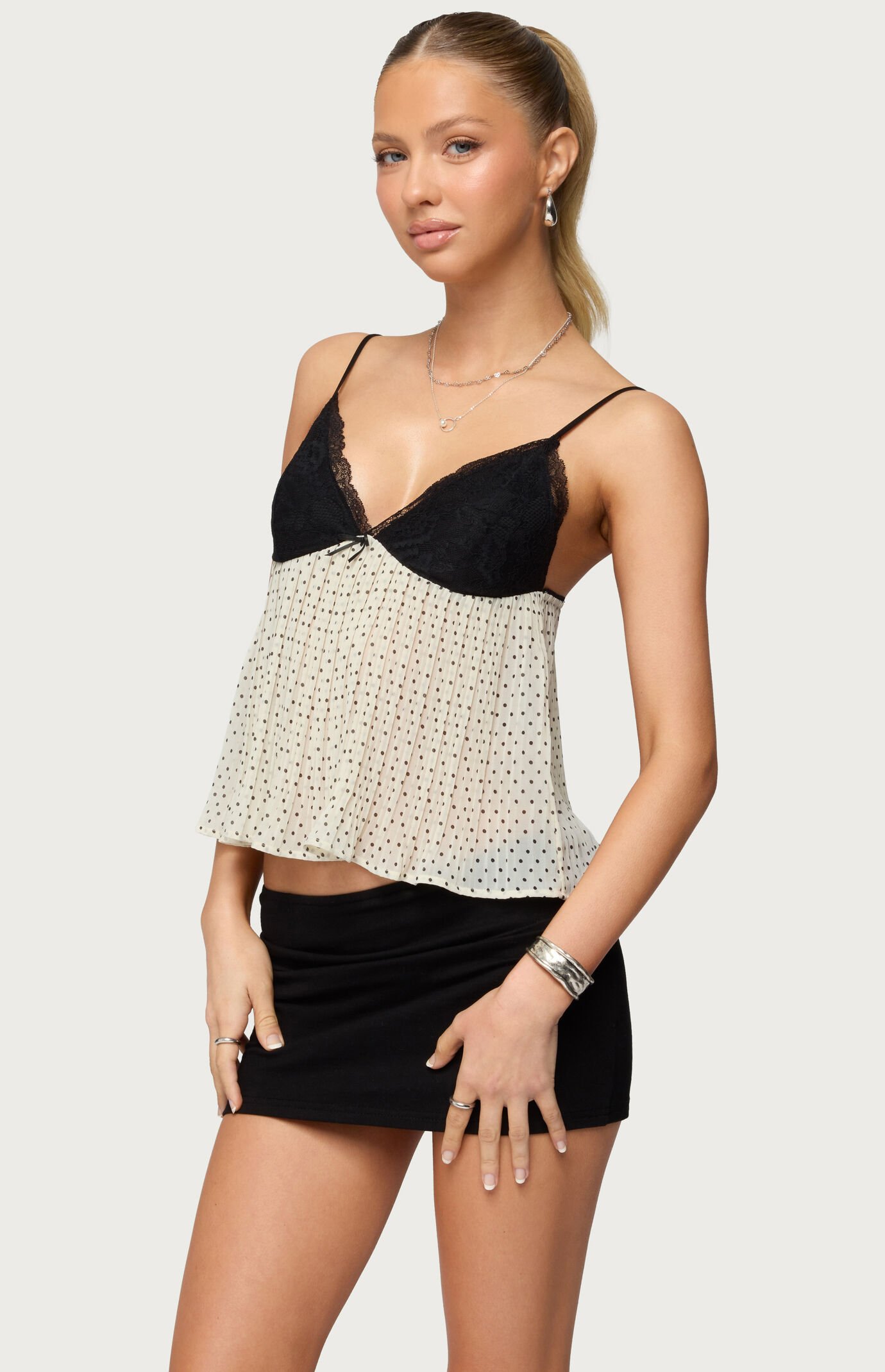 Edikted Petite Aisha Low Rise Mini Skirt