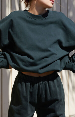 Green&nbsp;Erica Crew Neck Sweatshirt image number 2