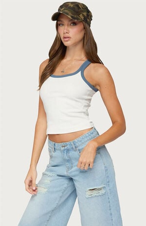 Eida Contrast Ribbed Tank Top image number 2