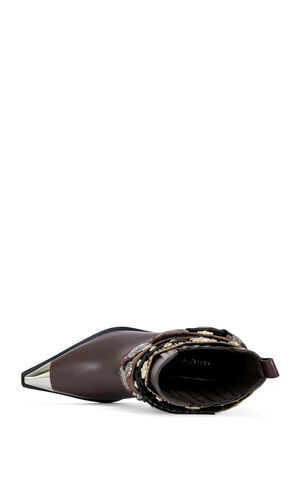 Women's Dusan Chocolate Western Boots image number 4