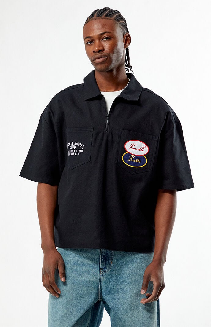 Pacsun Knuckle Quarter Zip Shirt