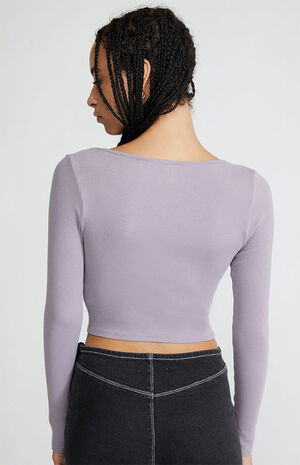 Cozy Seamed Long Sleeve Top image number 4