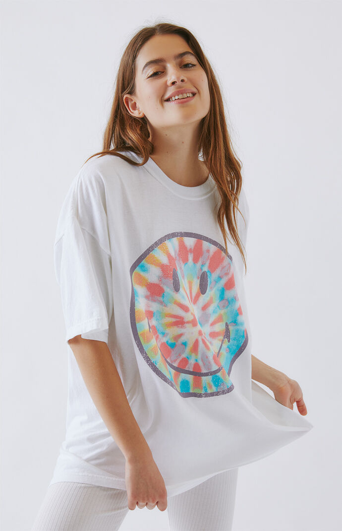 x Smiley Spiral Tie-Dyed T-Shirt