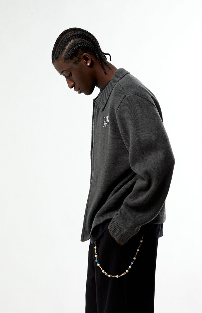 The Met x Pacsun Logo Full Zip Sweater | PacSun