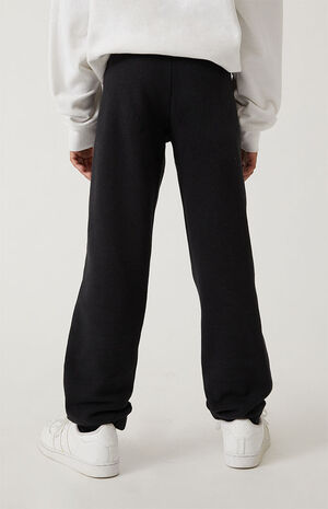 Black Basic Sweatpants image number 4