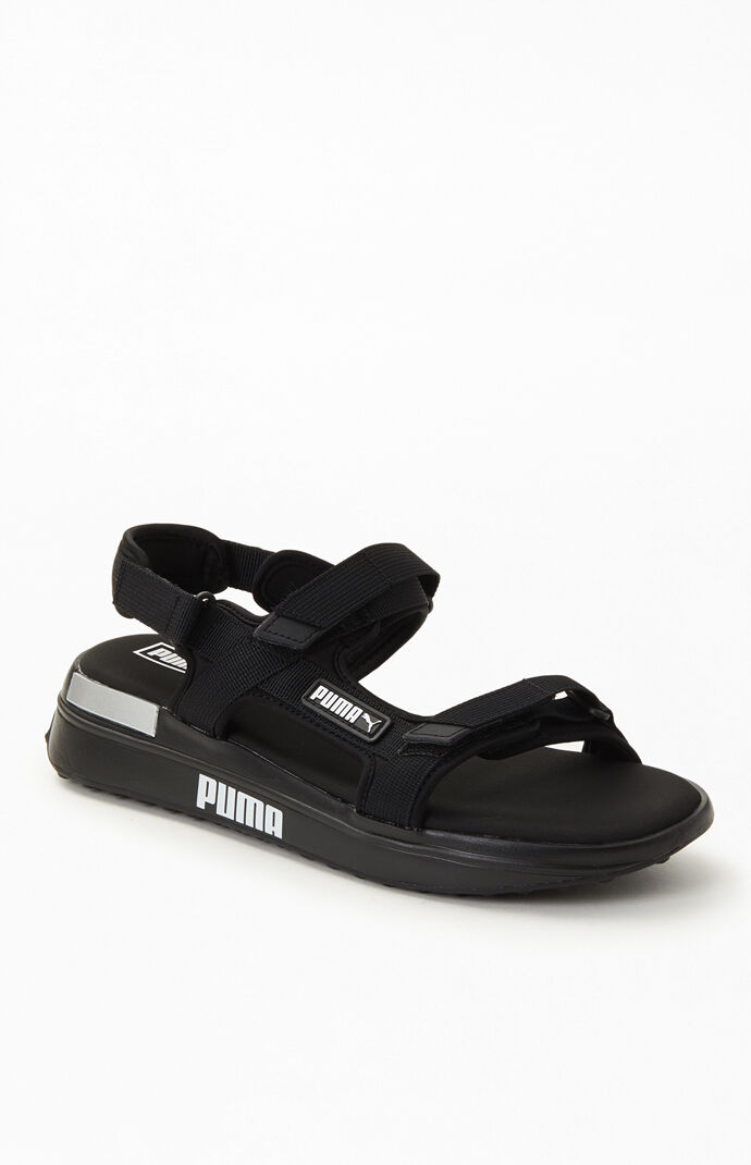 Black Future Rider Sandals