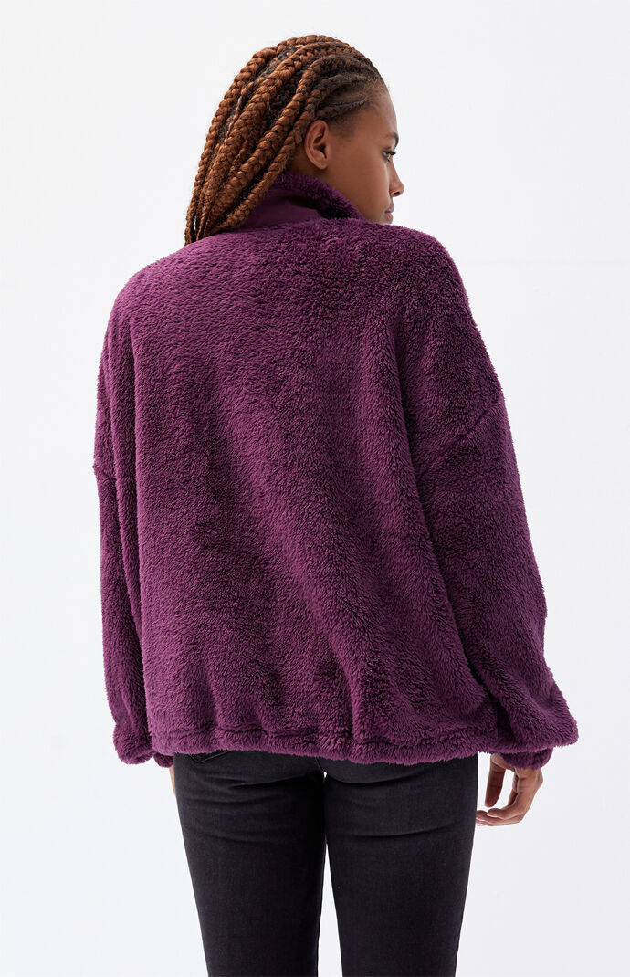 Celine Sherpa Full Zip Sweatshirt