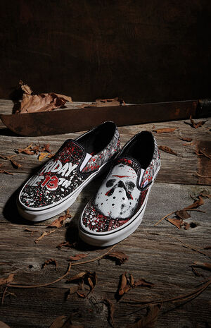 x Horror Friday The 13th Slip-On Shoes image number 1