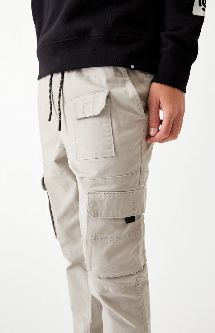 Utility Gray Slim Cargo Pants