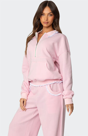 Ashtin Ruffle Trim Sweatshirt image number 3