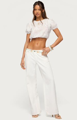 Vessey Eyelet Bubble Top image number 4