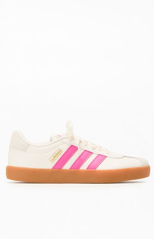 Women's White & Pink VL Court 3.0 Low Sneakers image number 1